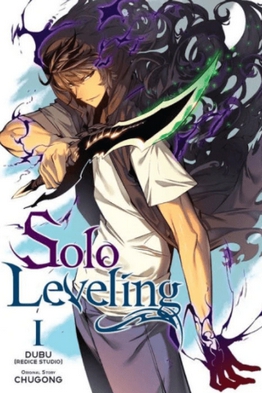 Solo Leveling Manga Poster with Sung Jinwoo and his Shadow Army